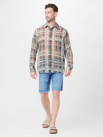 TOPMAN - Regular Fit Camisa em mistura de cores