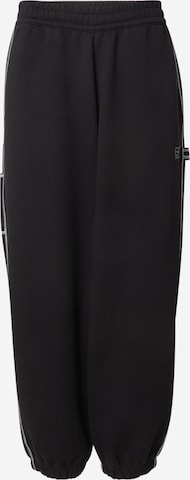 juoda EA7 Emporio Armani Siaurėjantis Sportinės kelnės: priekis