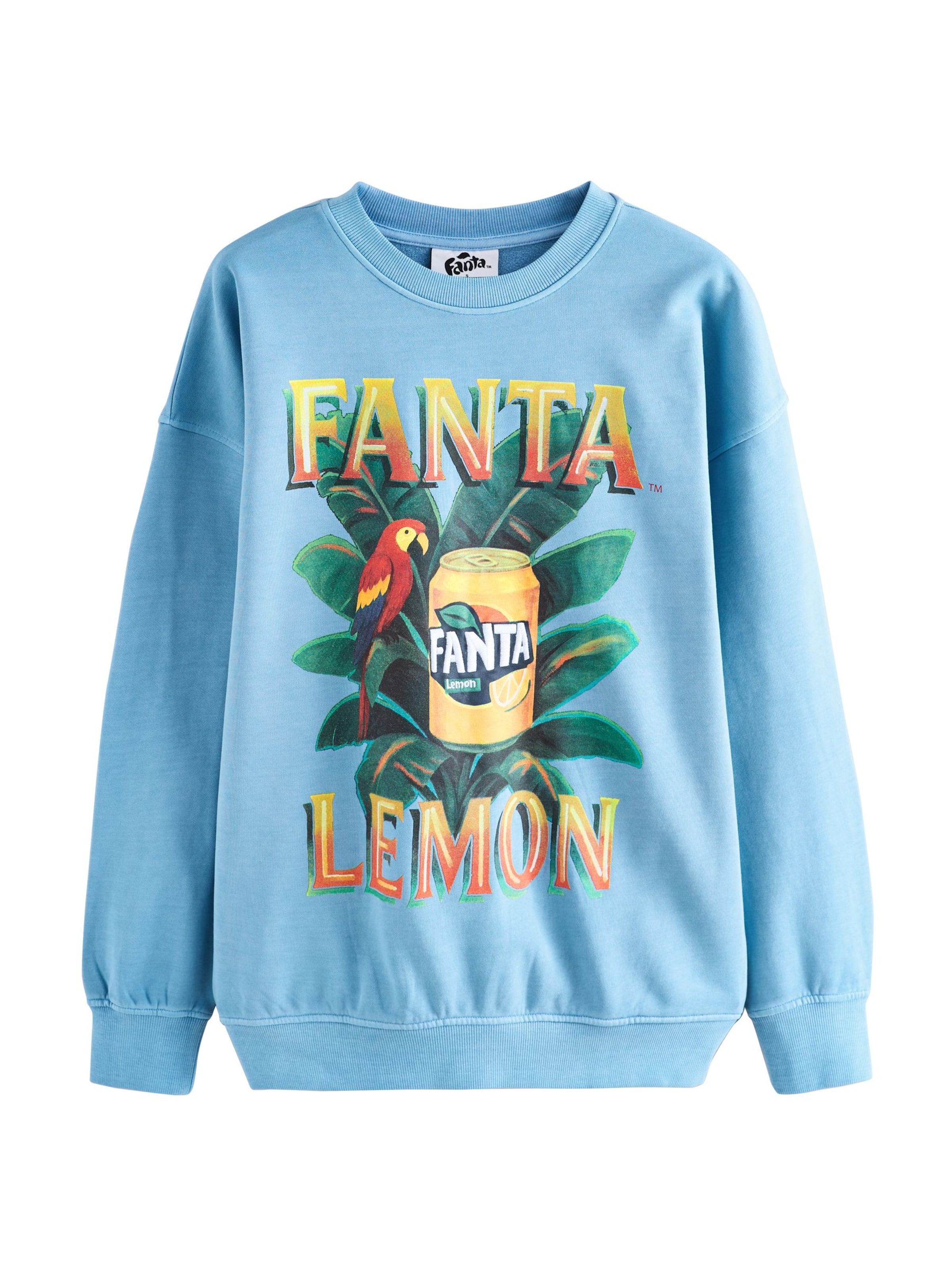 Felpa 'Fanta Lemon' di Next in blu: frontale