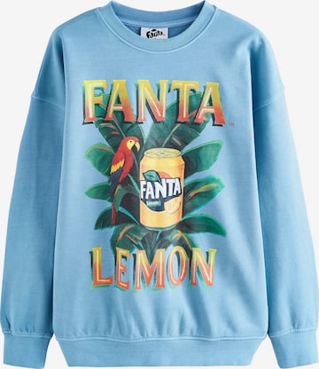 NextSweater majica 'Fanta Lemon' - plava boja: prednji dio