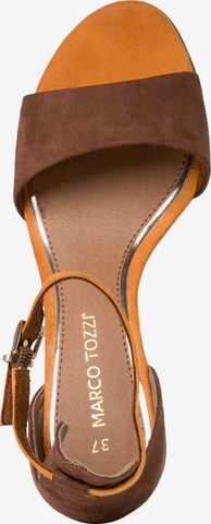 MARCO TOZZI Sandalen met riem in Bruin