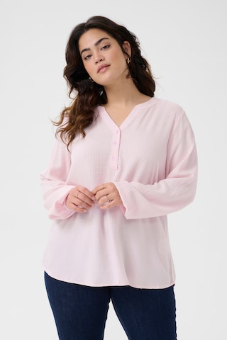 Camicia da donna 'KC Mahlena' di KAFFE CURVE in rosa: frontale