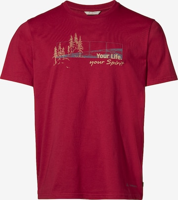 VAUDE Shirt 'M Spirit T' in Red: front
