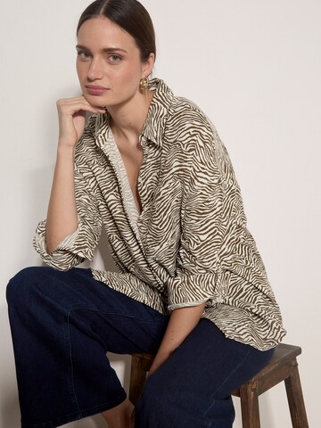 Chemisier ' ' Apricot en marron