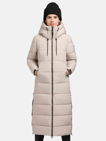 khujo Wintermantel in Beige: Vorderseite