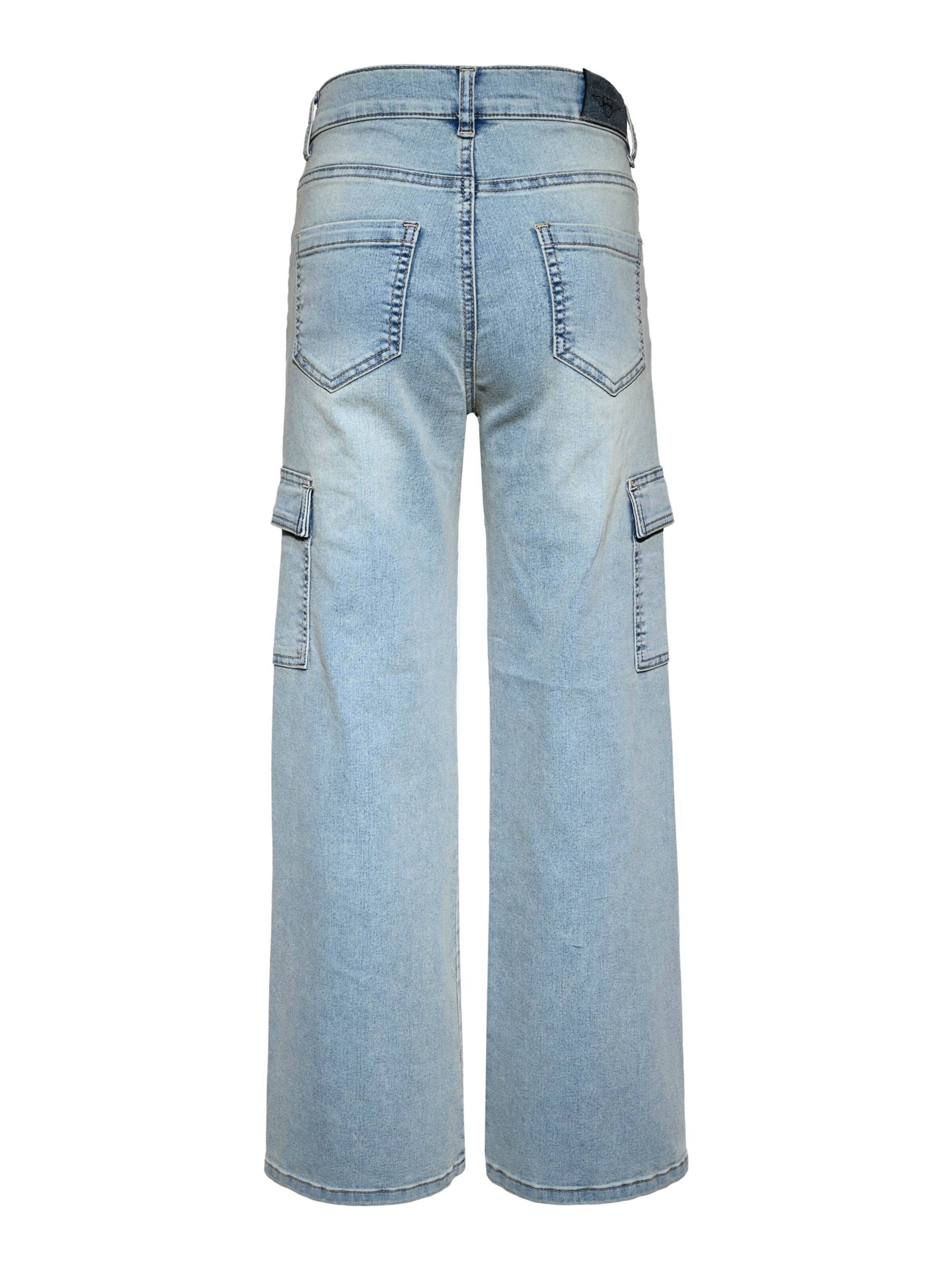 BLUE EFFECT Zvonové kalhoty Džíny '1329' – modrá