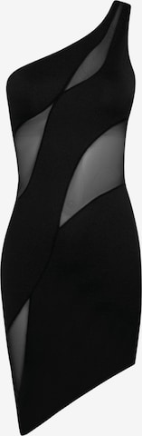 OW Collection Coctailkjole 'Curve' i sort: forside