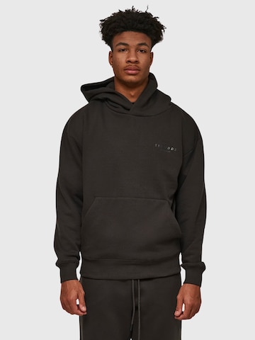 THE ODDS Sweater 'Hoodie/ alphabet' in Grey: front