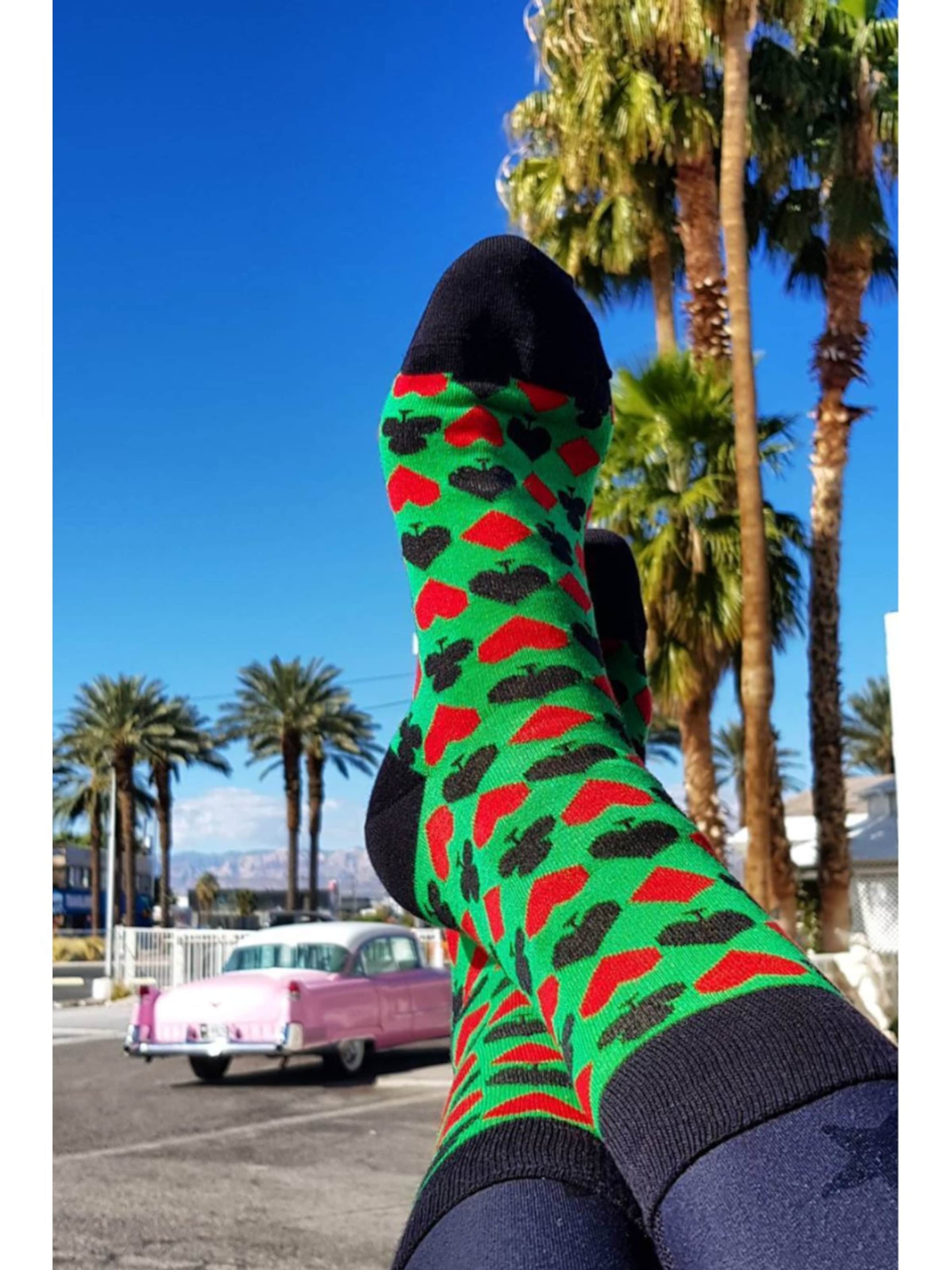 Calzino 'CASINO merino wool socks' di Sokisahtel in verde