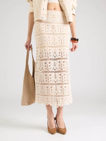 Fustă 'OCTAVIA' de la GUESS pe bej: față