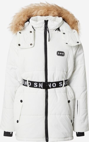 TOPSHOP Winterjas in Wit: voorkant