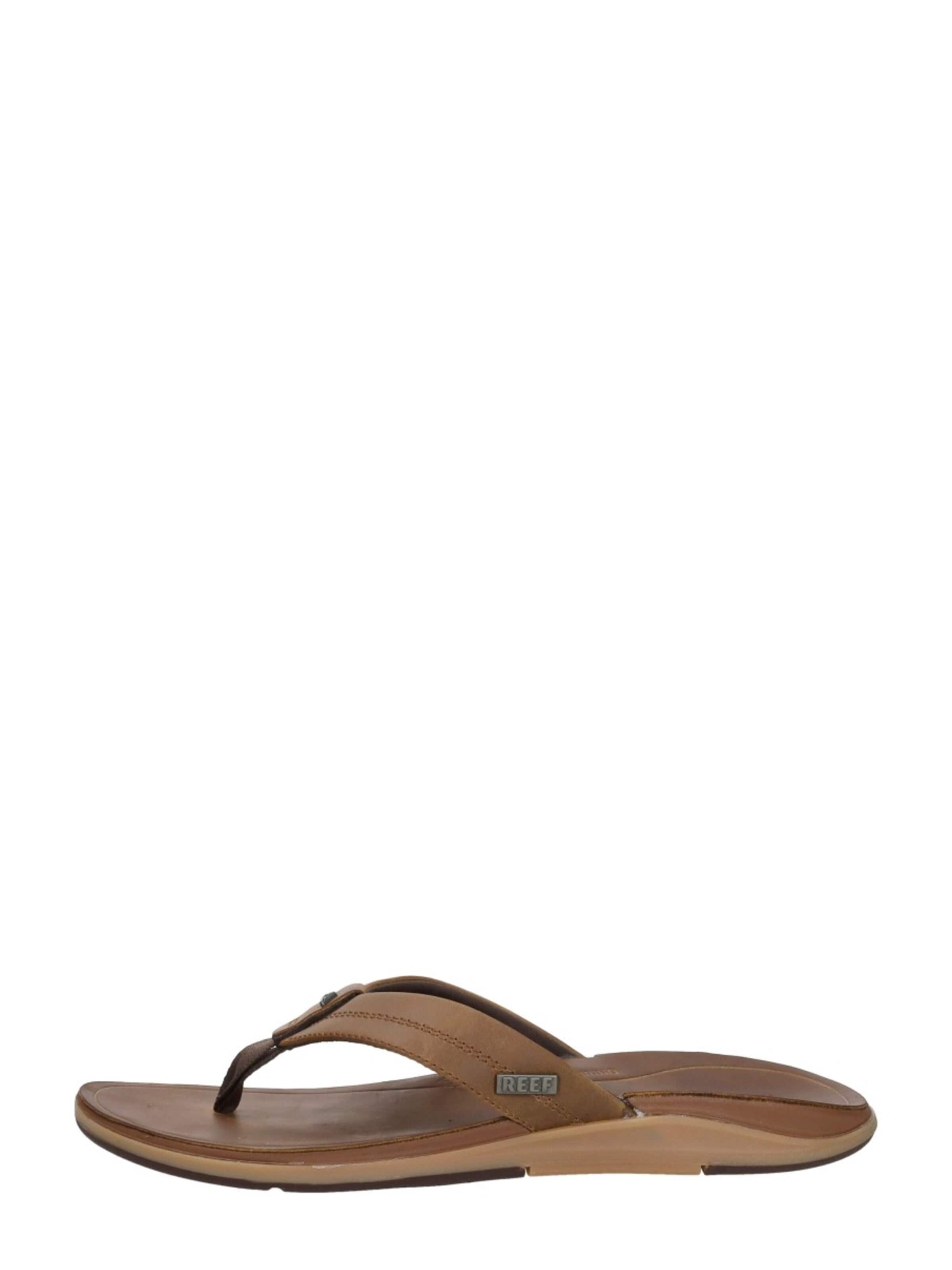 REEF T-bar sandals 'Leather Offshore' in Brown