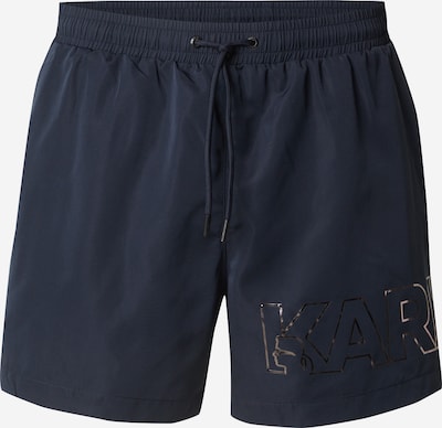 Karl Lagerfeld Kupaće hlače u morsko plava / siva, Pregled proizvoda