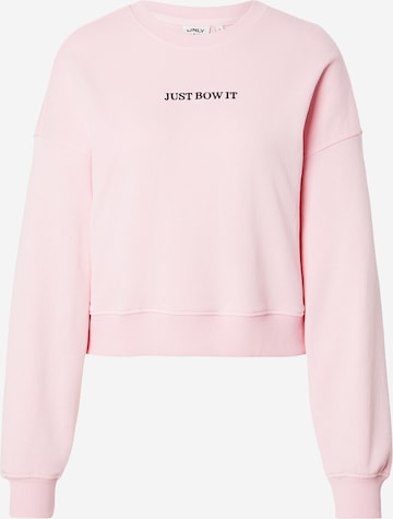 ONLY Collegepaita 'ONLVIV' värissä vaaleanpunainen: etupuoli