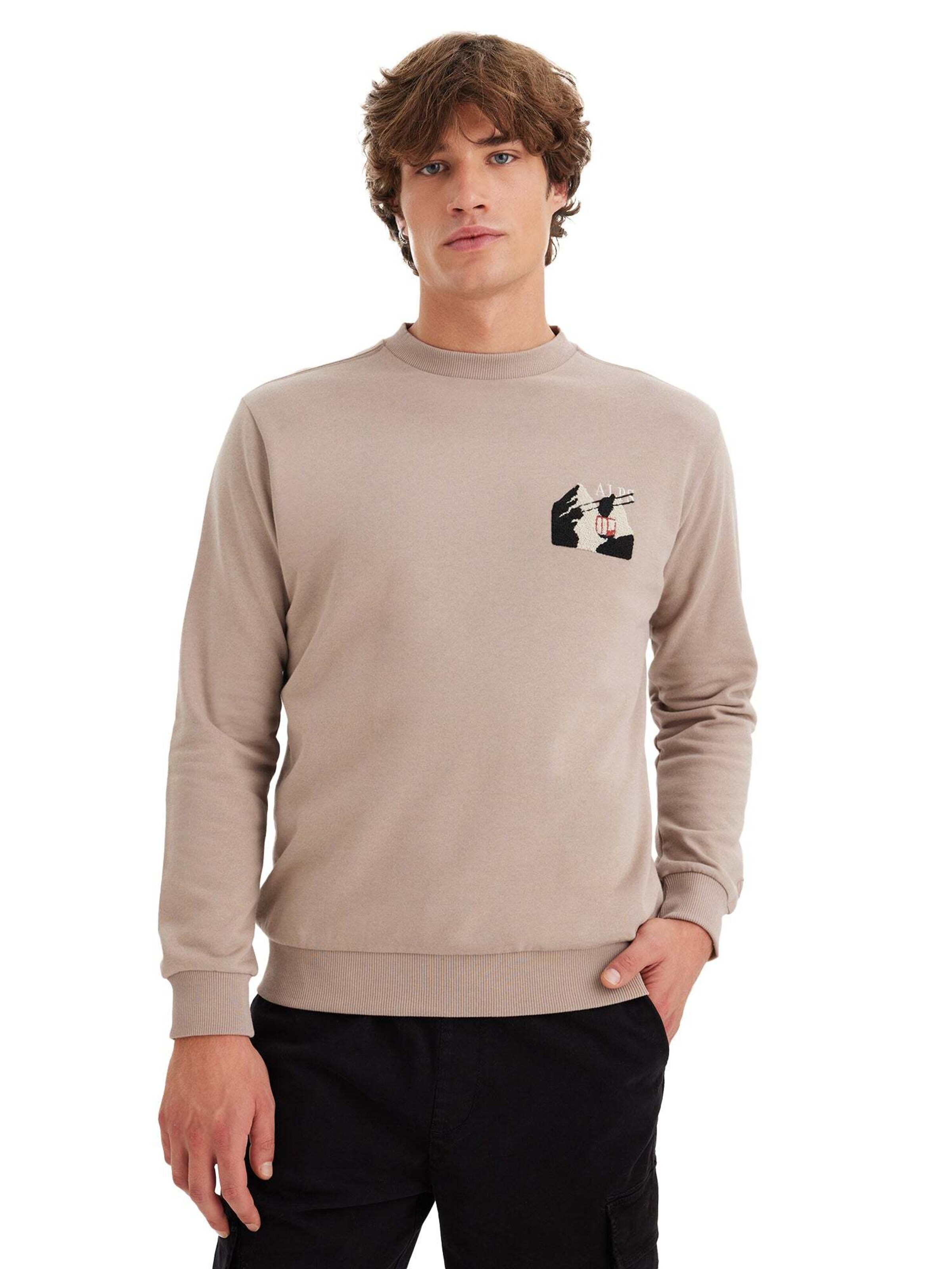 WESTMARK LONDON Sweatshirt 'Destination Alps' i beige