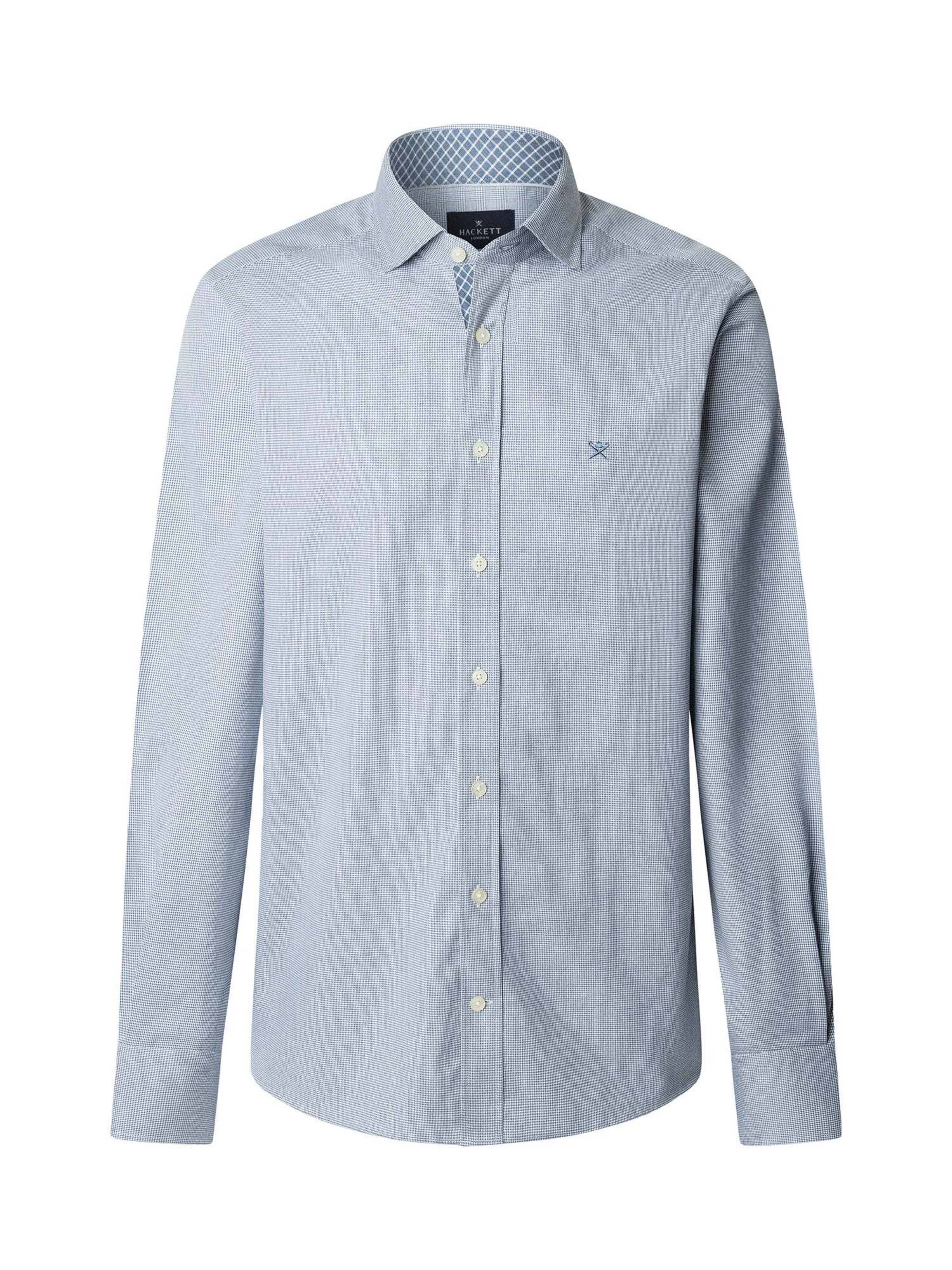 Hackett London Regular fit Overhemd in Blauw: voorkant