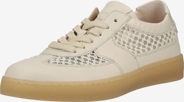 Chaussure de sport à lacets GABOR en beige : devant