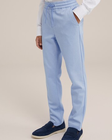 WE Fashion Slimfit Bukser i blå