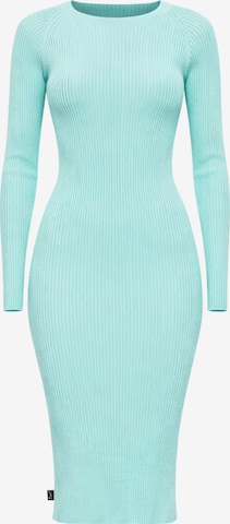 Süel knitwear - Vestido de punto 'Amanda Basic' en verde: frente