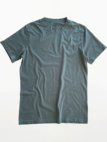 A Question Of (AQO) Shirt 'Anders Tee Garment Dyed' in Blauw: voorkant