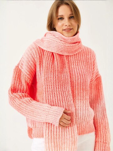 Pull-over Bianco Lucci en orange