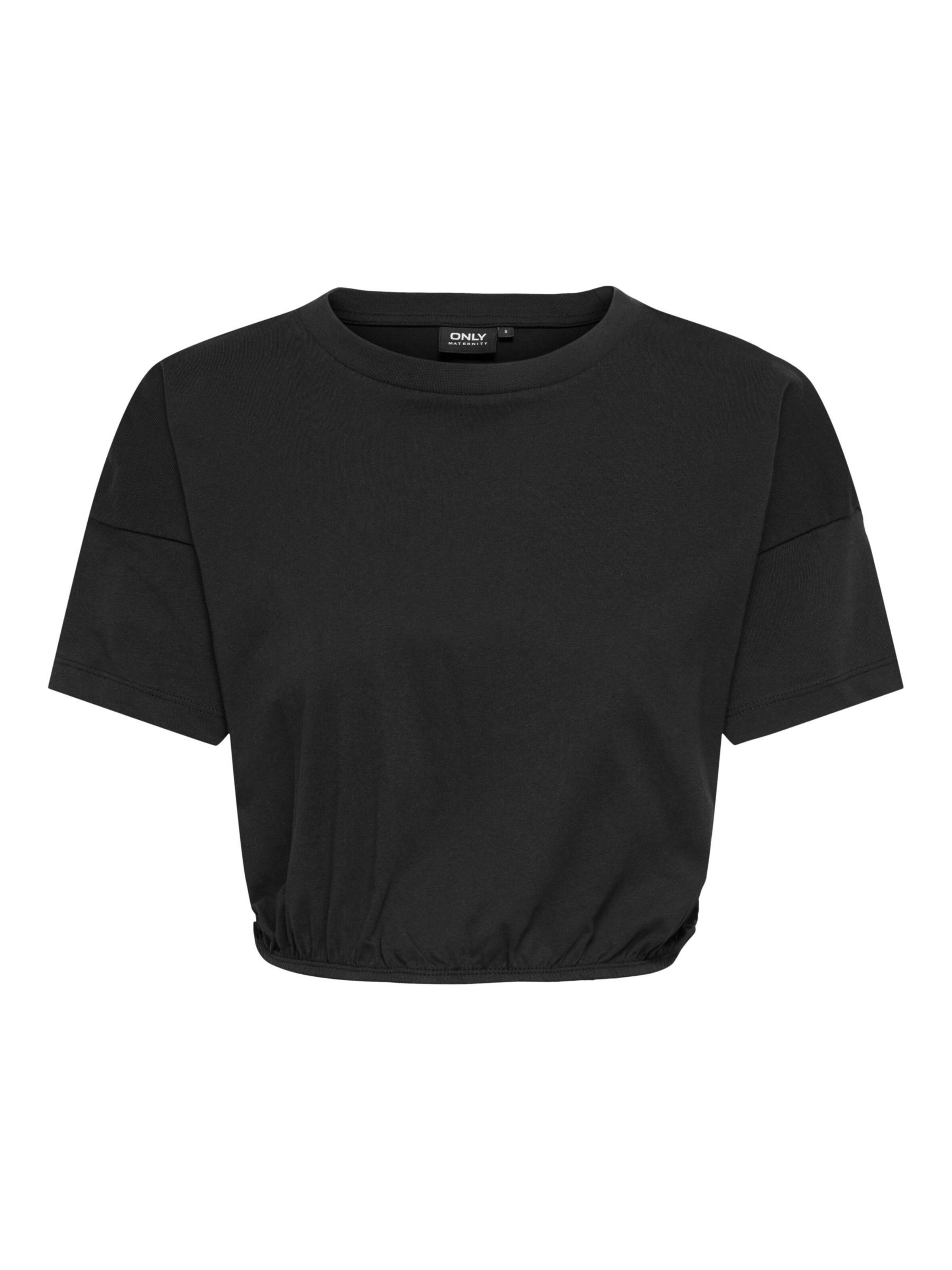 Only Maternity Shirt in Zwart: voorkant