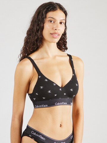 Bustier Soutien-gorge Calvin Klein Underwear en noir : devant