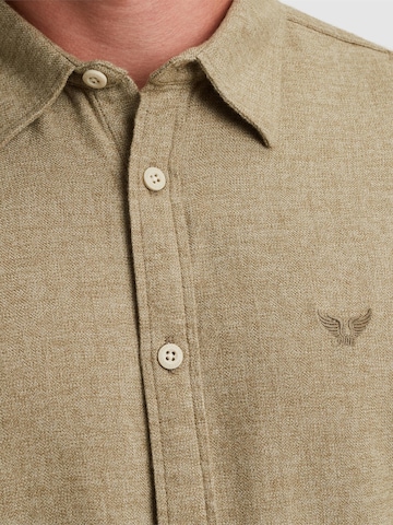 PME Legend Regular fit Skjorta 'Shirt with allover texture' i grön