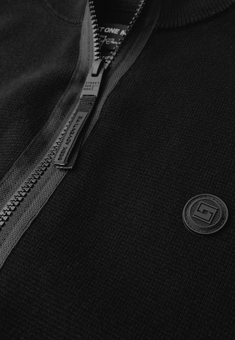 Street One MEN Strickjacke in Schwarz