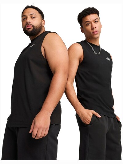 PUMA Shirt 'Puma Ess No. 1 Logo Sleeveless Tee' in M in de kleur Zwart, Productweergave
