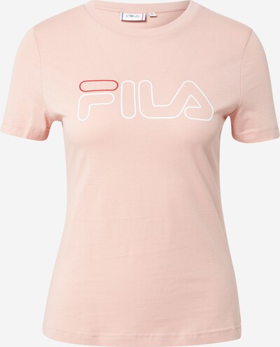FILA Majica | pastelno oranžna / rdeča / bela barva, Prikaz izdelka