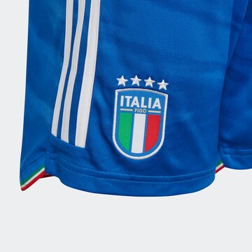 ADIDAS PERFORMANCE Regular Workout Pants 'Italy 23 Home' in Blue