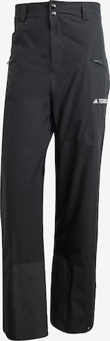 ADIDAS TERREX - regular Pantalón de montaña en negro: frente