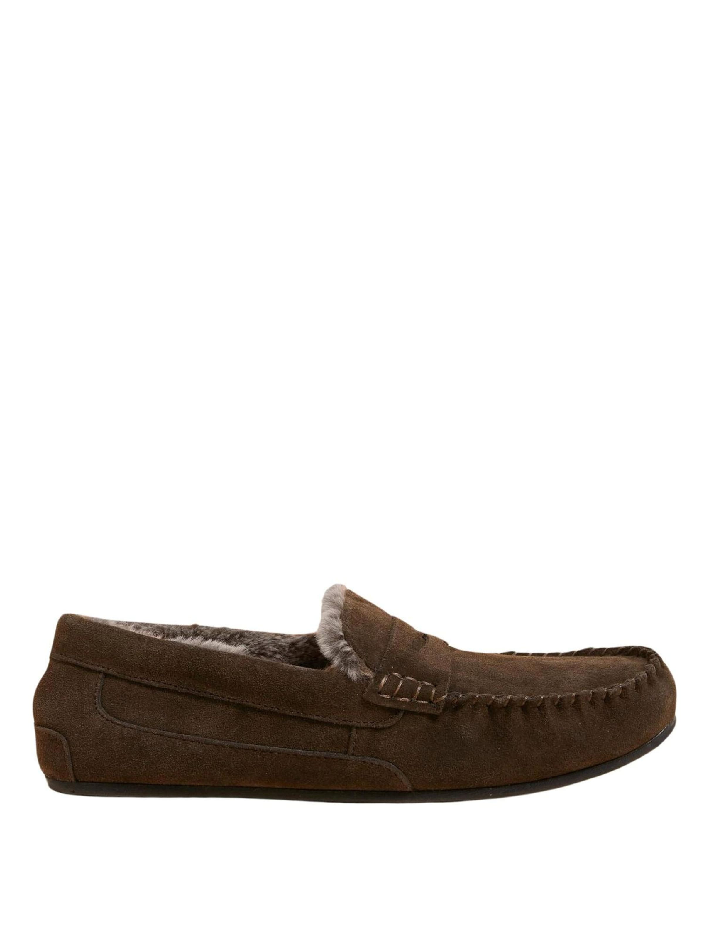 Marks & Spencer Mocassins in Bruin: voorkant