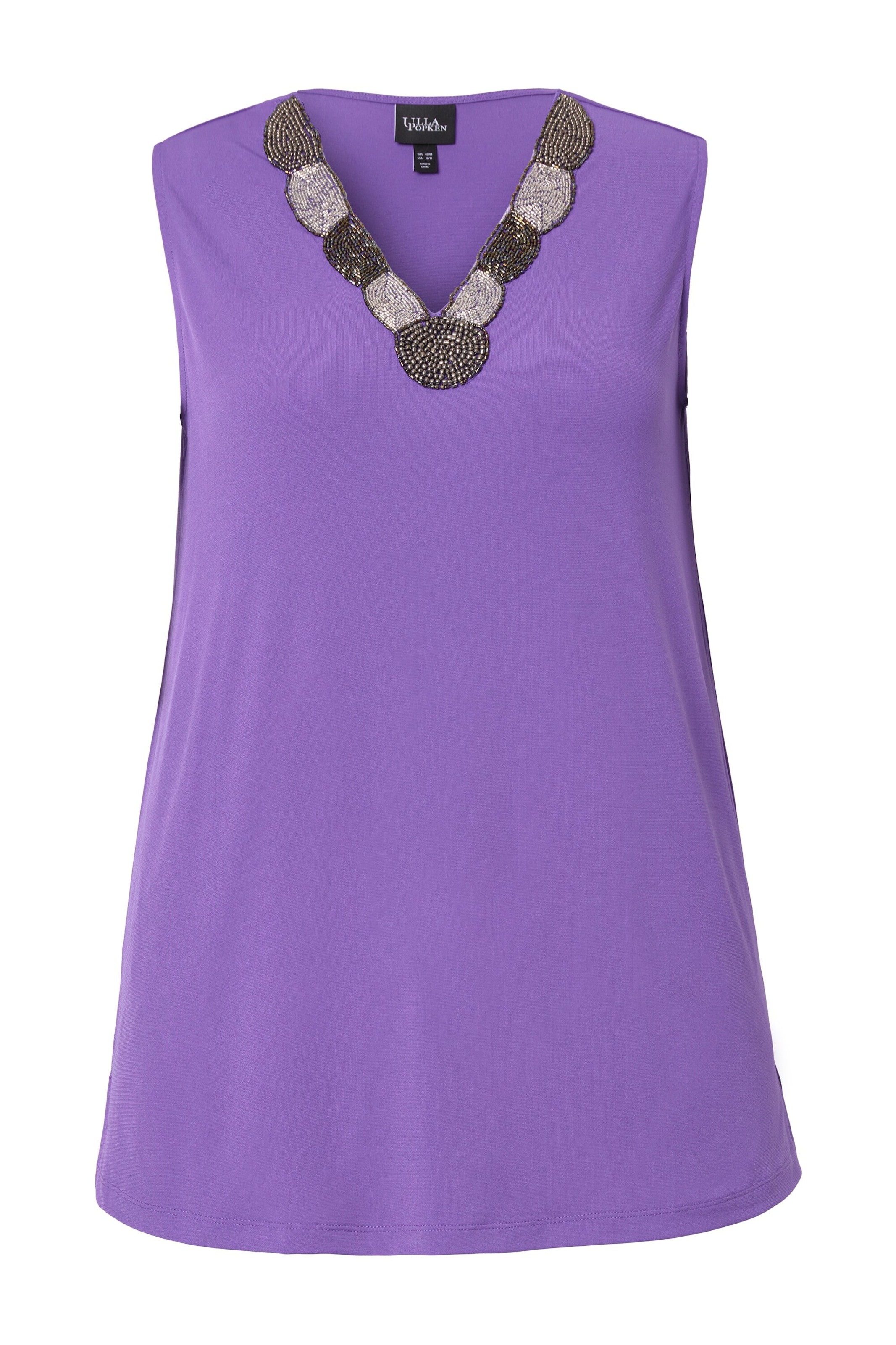 Ulla Popken Top in Lila: voorkant