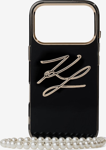 juoda Karl Lagerfeld Išmaniojo telefono dėklas: priekis