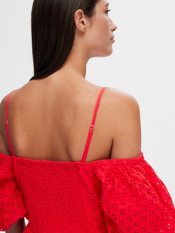 SELECTED FEMME Poletna obleka 'Anelli' | rdeča barva