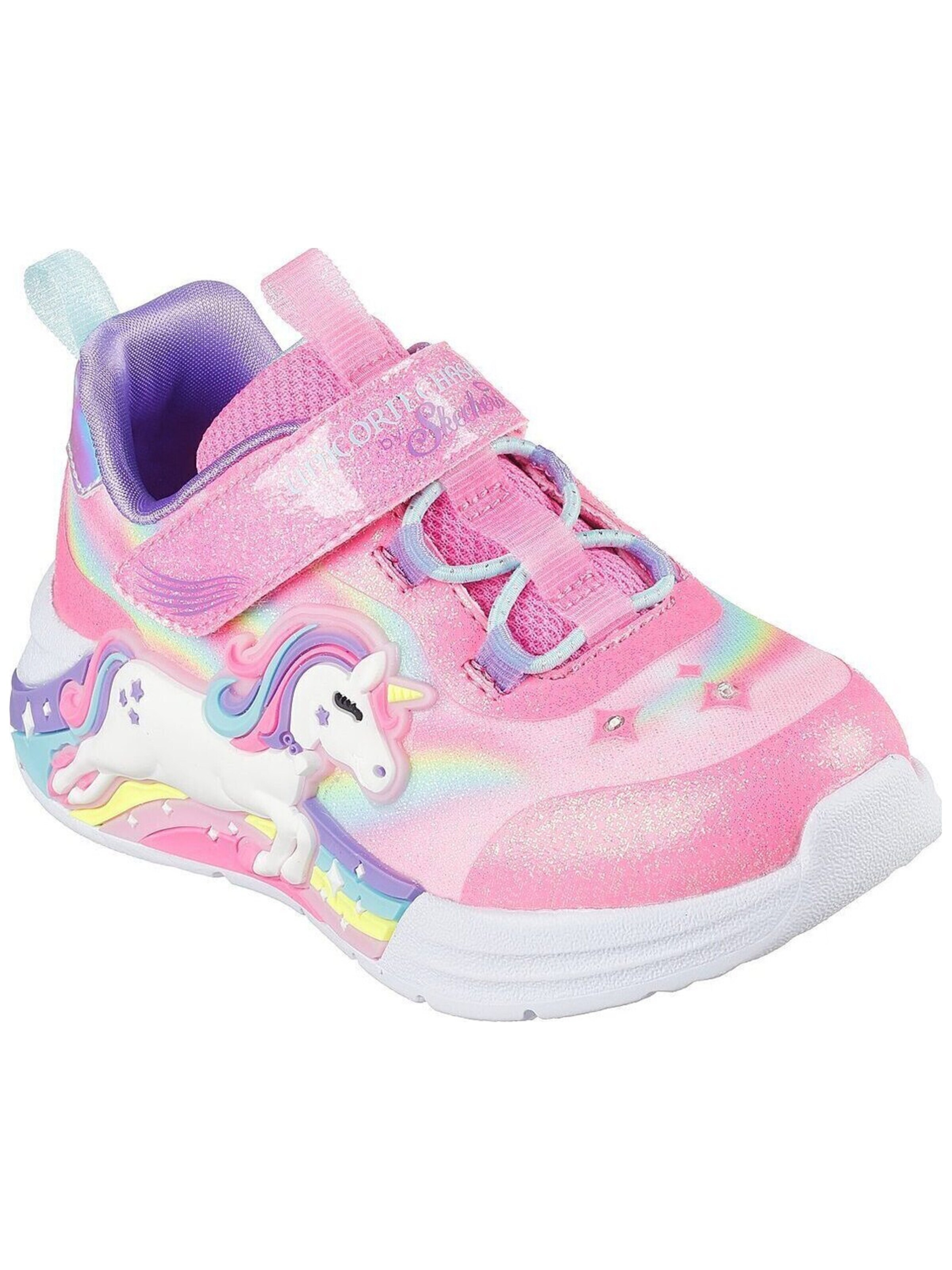 SKECHERS Sneakers 'Unicorn Chaser' in Roze: voorkant