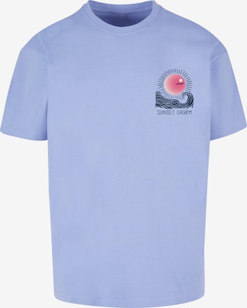 Merchcode Shirt 'Sunset Charm' in Purple: front