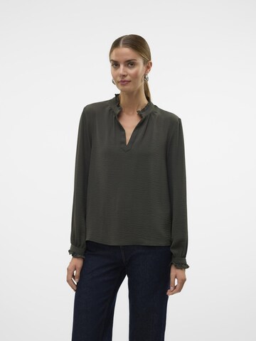 VERO MODA Bluse 'VMAlva' i grøn: forside