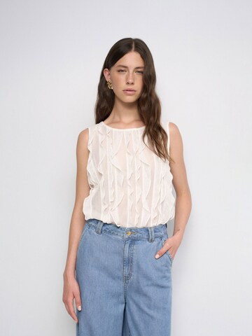 Salsa Jeans Top in Weiß: Vorderseite