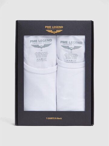 PME Legend Onderhemd '2-pack basic T-shirts with crew neck' in Wit