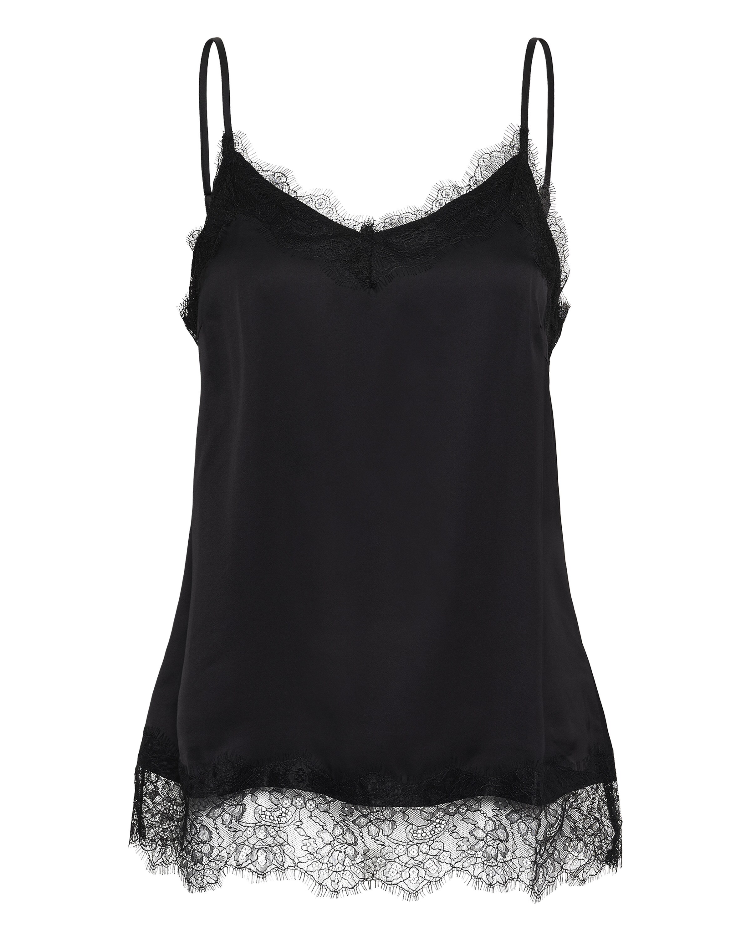 InWear Top 'IWBalla Lace Camisole' in Zwart: voorkant