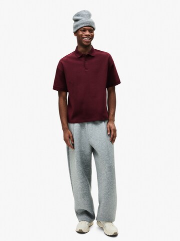 BershkaMajica 'INTERLOCK' - crvena boja