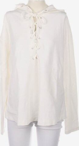 Riani Sweatshirt & Zip-Up Hoodie in XL in White: front