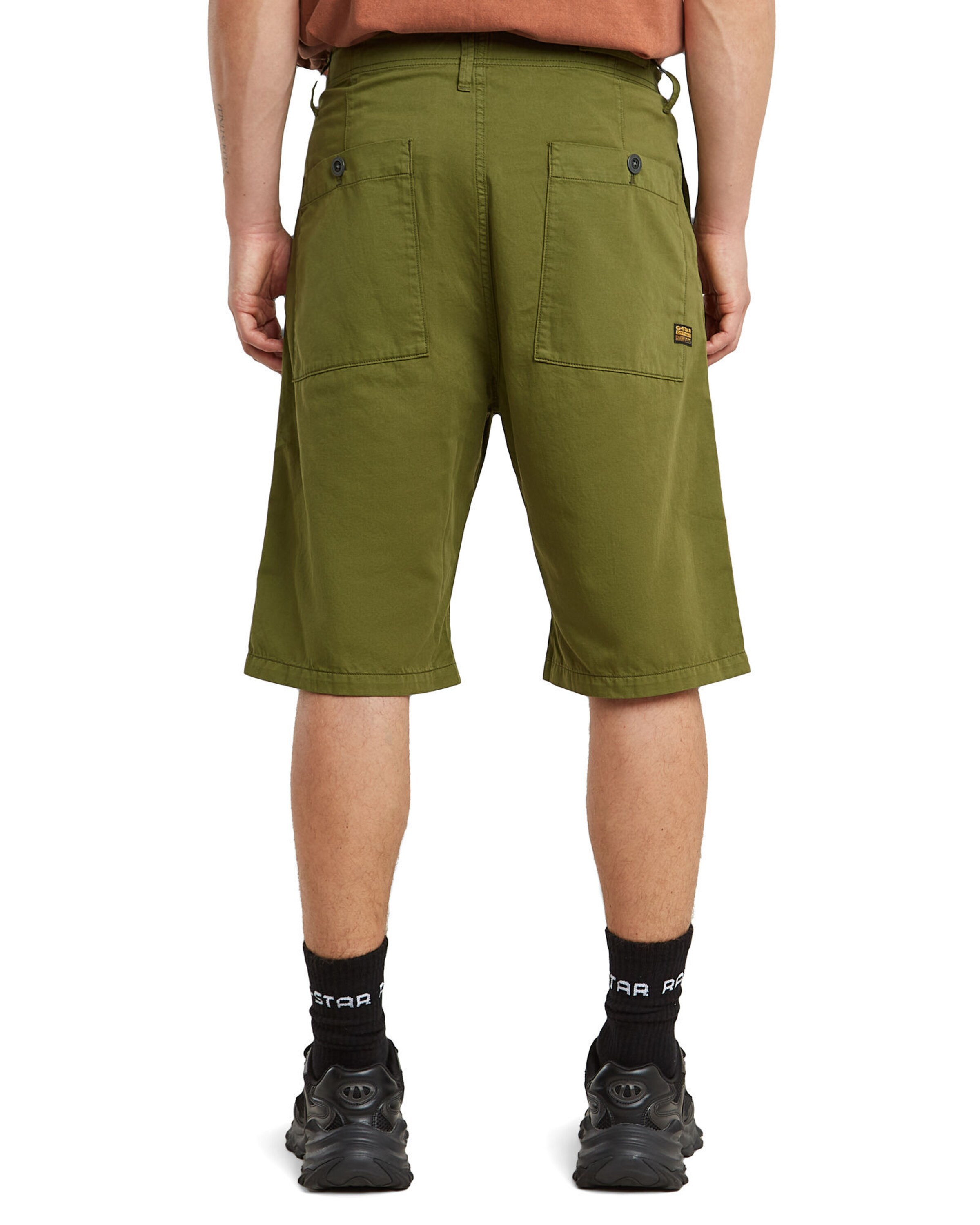 G-STAR Loose fit Pleat-front trousers in Green