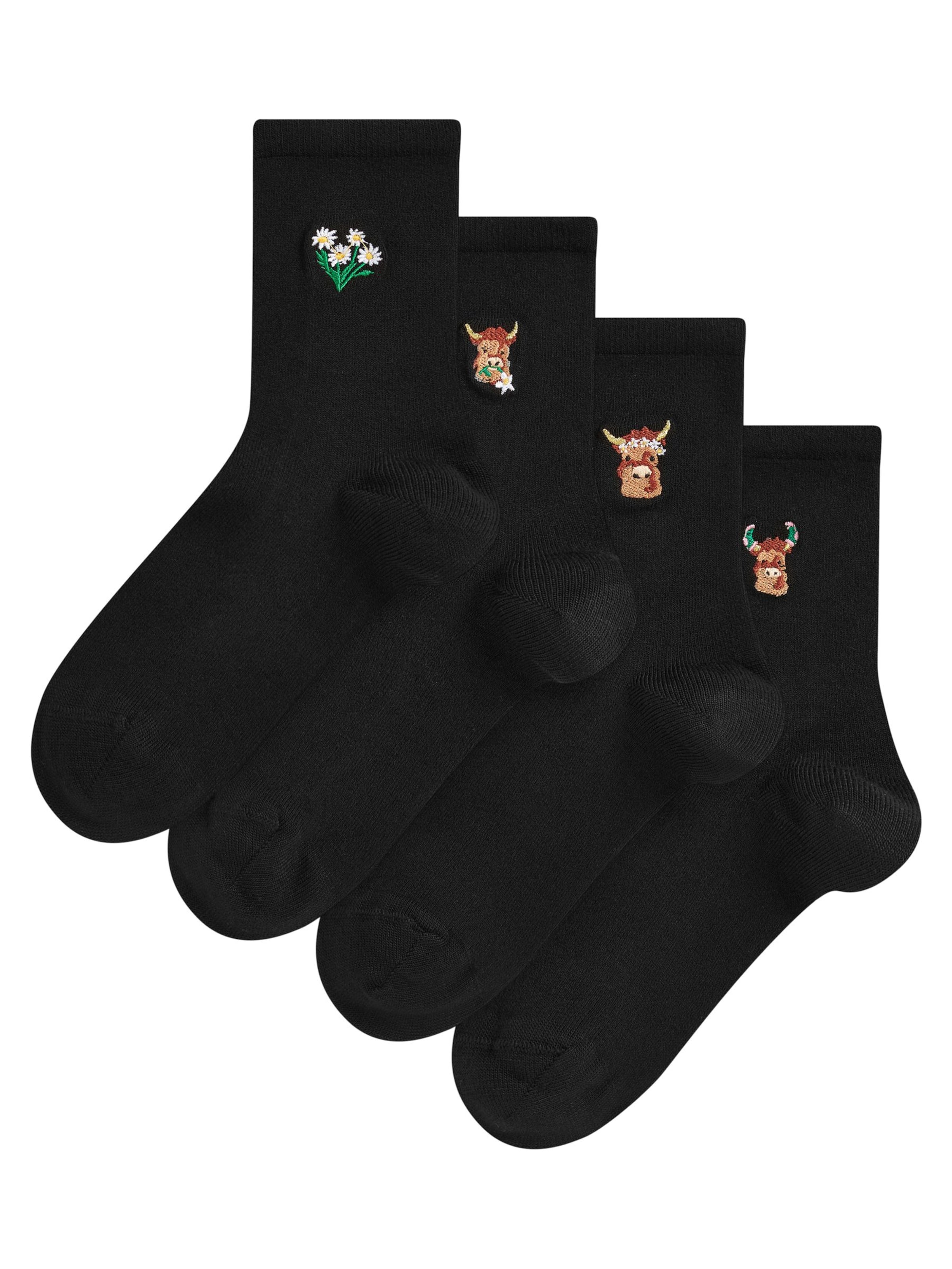 Next Socks in Black: front