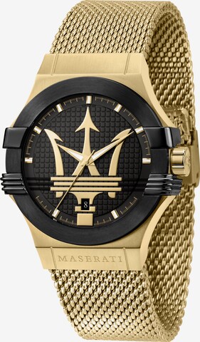 Maserati Analoog horloge 'POTENZA' in Goud: voorkant