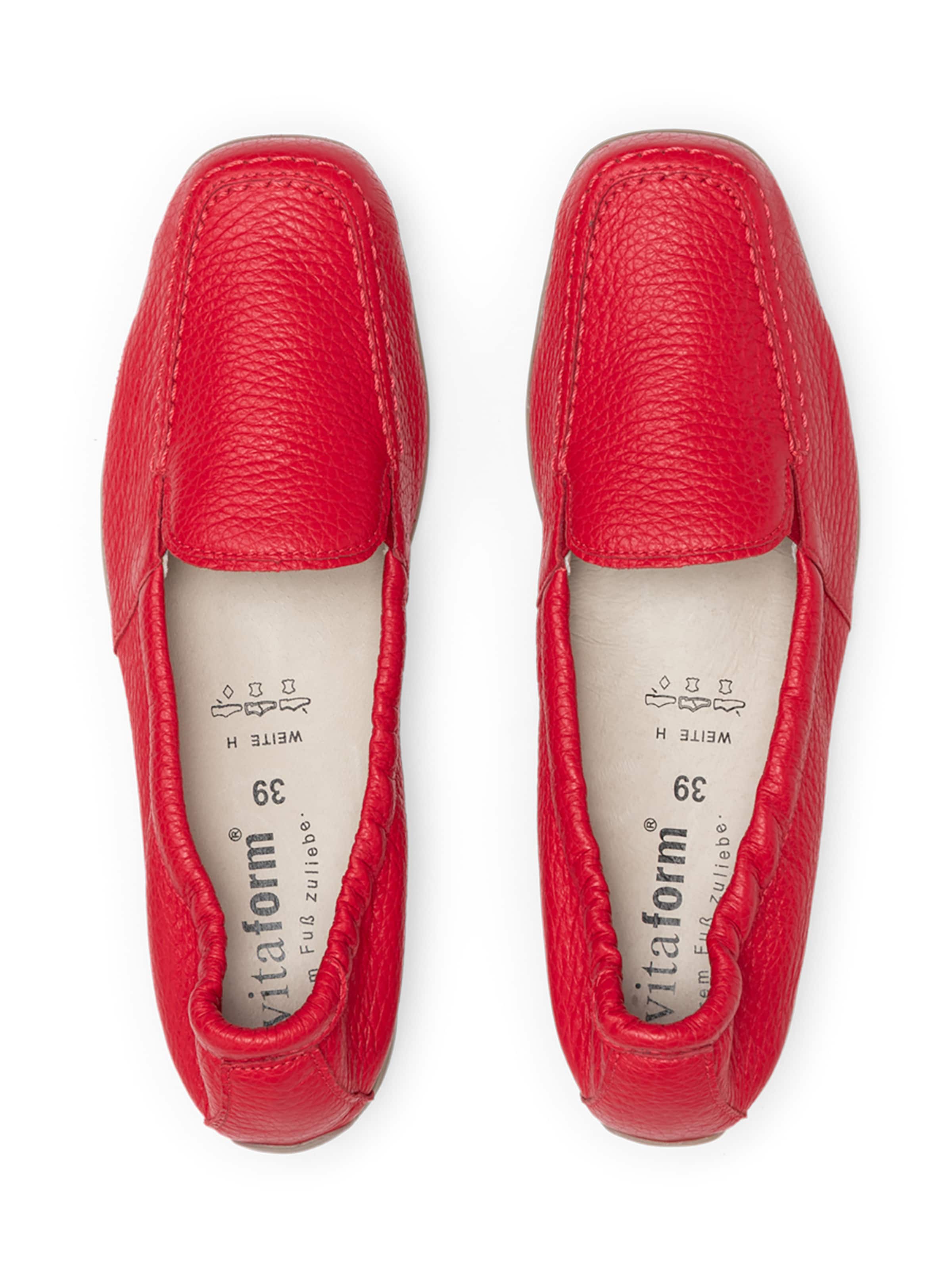 VITAFORM Moccasins in Red