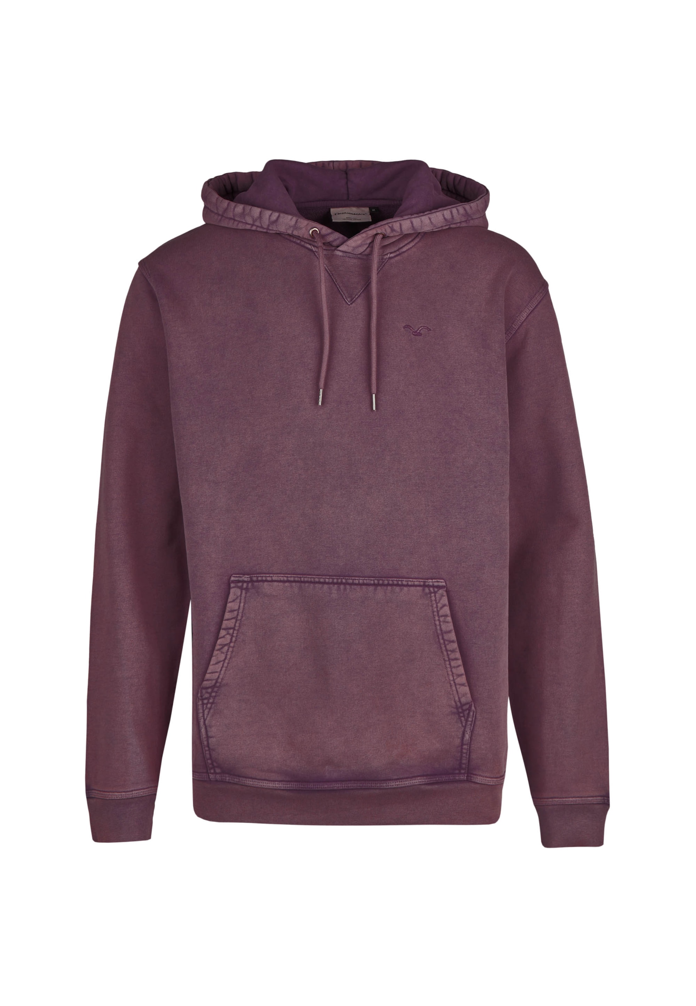 Cleptomanicx Kapuzenpullover 'Boxy Hooded Ligull Washed' in Lila: Vorderseite